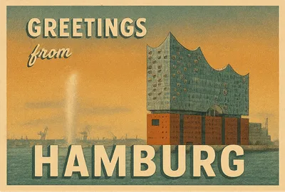 Postcard depicting Hamburg