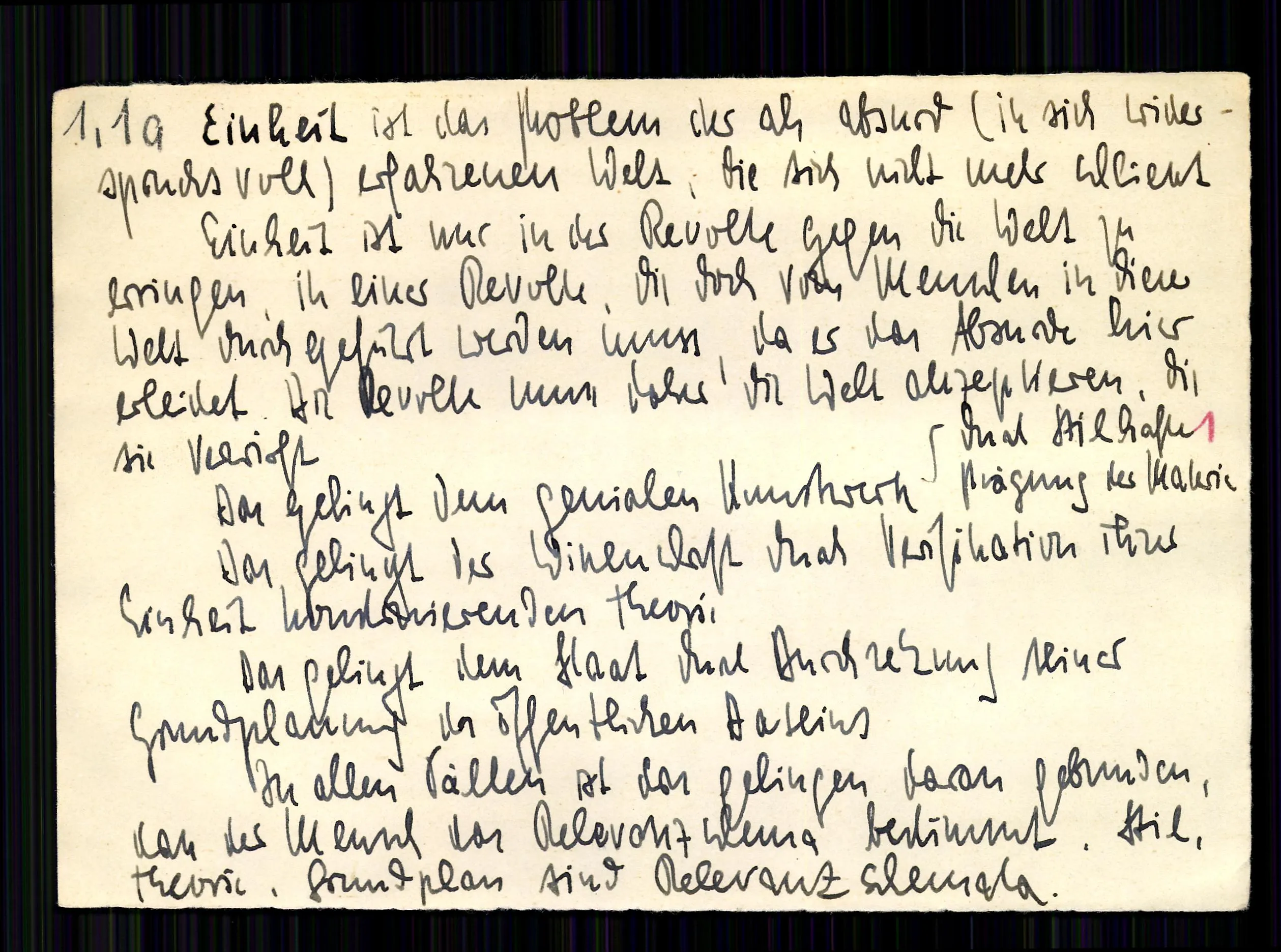 Zettel of Niklas Luhmann